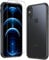 OWKEY Case for iPhone X/XS 5.8'' with Tempered Glass Screen Protector, 360° Shockproof Military Grade Drop Protection Phone Cover, Translucent Matte Back Protective Phone Case for iPhone X/XS, Black