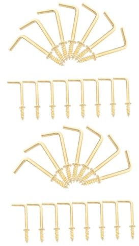 POPETPOP 100stücke Förmige Schraubhaken Aus Eisen Selbstschneidende Nagelhaken Für Bilder Und Dekoration Starke Und Präzise Gewinde