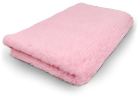 Vetbed Pink Plain – rutschfeste Hundematte, Welpenteppich – Hundeteppich, Bankteppich, Bankmatte, Tiermatte – für Wurfkiste und Hundebox – maschinenwaschbar – Zwei Stücke von 75 x 50 cm