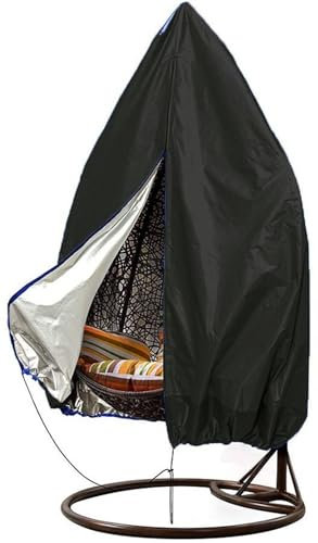 Housse de Fauteuil Suspendu de Jardin Couverture de coquille d'oeuf imperméable et résistante au soleil 190T couverture de hamac de Patio extérieur couverture de balançoire couverture de hamac couvert