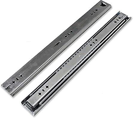 Drawer Slides Ball Bearing Full Extension, 2 Pieces 900mm, Strong Metal,for Runner Keyboard Shelf, for Kitchen Cabinet Slides,for Heavy Duty Industry Telescopic Slide Rail))