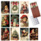 10pcs Xmas Vintage Postkarten + 10 Umschläge Weihnachtspostkarten Weihnachtsgrußkarten Raumdekoration Atmosphäre Dekoration Karten Schlafzimmer Mini-Poster