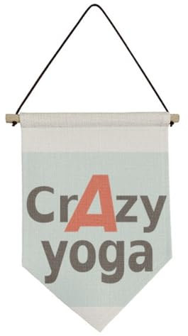 Brief Best Cool Yoga Übung Leinwand Flagge Hängende Wandkunst Dekor Banner
