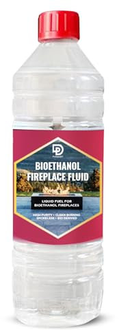 Primes DIY Premium Bioethanol Fireplace Fuel – Clean-burning, high-purity liquid for bioethanol fires, burners and stoves Ideal for indoor and outdoor use, 1-Litre