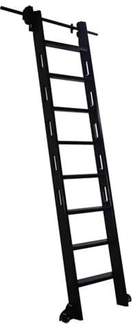 LDTTYRC Teleskop-Schiebeleiter-Handwerkssatz, Rollleiterschienensatz für Bibliotheken, 3,3-24 Fuß-Erweiterungssatz, Mobile Leiterschiene/-schiene mit Schienenverbinder, Leiter-Komplettsatz (ohne Lei