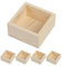 OATIPHO Holzbox Mit Deckel Stapelboxen 1 Satz Blumentopf in Holzkiste Cube-aufbewahrungseinheit Kücheneimer Storage Boxes Aufbwahrungs-box Holzbox Geschenkboxen Aus Holz Zum Basteln Kiefernholz 5st