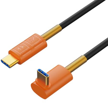 Yjcnelcr Cable USB tipo C de 240 W, 40 Gbps, transferencia de datos, cable de extensión USB C, salida de video eficiente 8K60hz