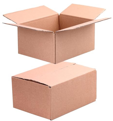 Kartons versand 200x150x100 mm 40 Stück | 1-wellig B-Welle Versandkarton Klein für DHL Päckchen S | DPD XS | GLS XS | Hermes Päckchen | Shipping Box Päckchen Kartons E-Commerce, Paket Karton (40)