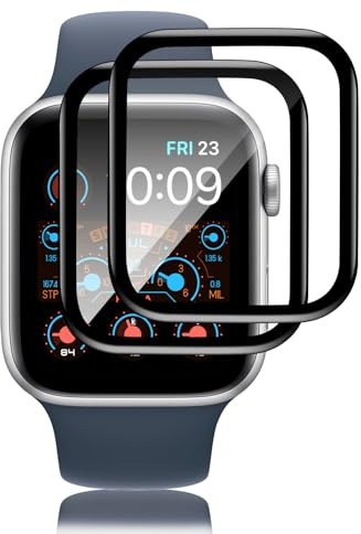 2 Stück für Panzerglas für Apple Watch se/6/5/4 44mm Schutzfolie, 100% Touchgenauigkeit, Selbstheilende Displayschutzfolie Watch 44mm Schutzglas Folie, Anti-Fingerabdruck, Blasenfrei 9H Panzerfolie