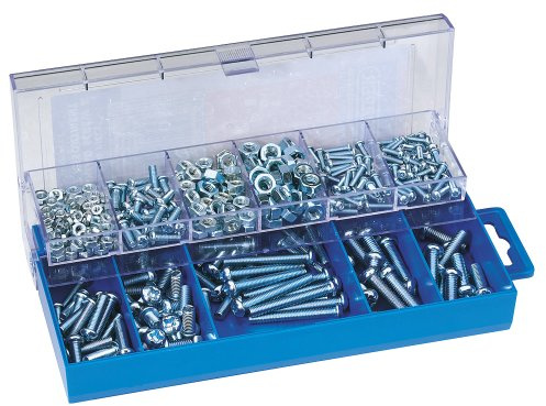 Draper 61272 HW6 Panhead Screw and Nut Assortment, 366 Pieces