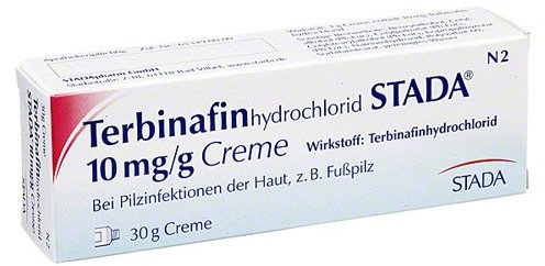 Terbinafinhydrochlorid Stada 10mg/g Creme