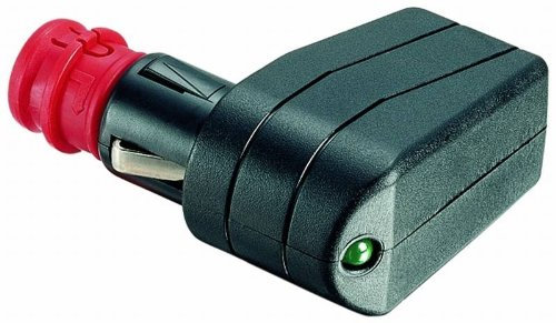 Universal-Winkelstecker 7,5A mit LED und Sicherung 7,5A