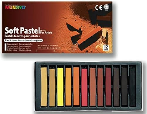 MUNGYO Set 12 Bleistifte trockenes Quadrate Blutrot