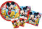 IRPot - Kit N°2 Party Bambino Topolino Disney Piatti Bicchieri TOVAGLIOLI