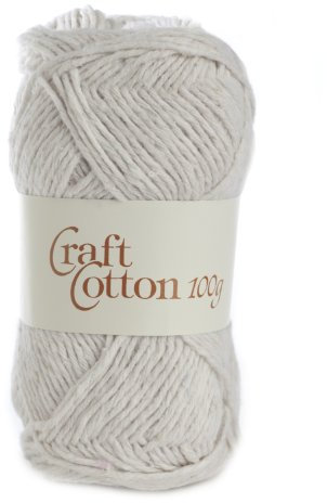 James Brett Craft Cotton Traditional Crochet Dishcloth Knitting Yarn 10 x 100g (Ecru)
