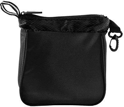 IZZO Golf Valuables Golf Bag Storage Pouch,Black, reg