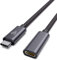 Faracent USB Type C Extension Cable, (6Ft/1.8m) USB 3.2 Gen1(5gbps) Male to Female Extender Braided Data Cord for iPhone 15, PSVR2, MacBook Air, M4/M3, iPad, Dell XPS Surface Book Grey