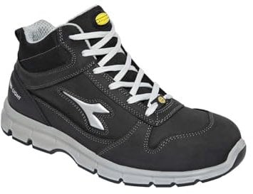 Utility Diadora Run Mid S3 SRC ESD, Scarpe da Ginnastica Unisex-Adulto, Nero (Black1), 45 EU