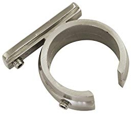 Gardinia Ring Adapter für Universal Träger für Ø 25 mm Edelstahl-Optik, 2er Pack