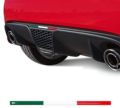 4R Quattroerre.it 14172-A Stripe Striscia Adesiva 3D Tricolore Italia per Estrattore