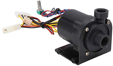 VBESTLIFE PC-Wasserpumpendrehzahlregelung Computer-Wasserkühlpumpe Bürstenlos DC 12V 600L/H 3600 U/min Wasserpumpe für G1/4-Zoll-Gewindeschnittstelle