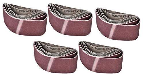 5PCS 3x18 Zoll (75x457mm) Aluminiumoxid-Schleifbänder, Schleifband-Schleifpapier mit einer Körnung von 60 80 100 120 240, für Bandschleifer