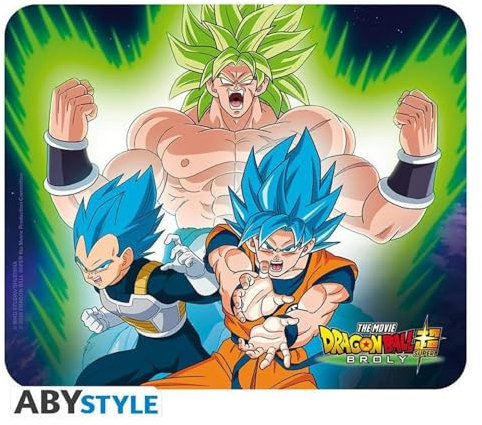 ABYSTYLE - Dragon Ball Broly - Tapis de Souris - Broly VS Goku & Vegeta