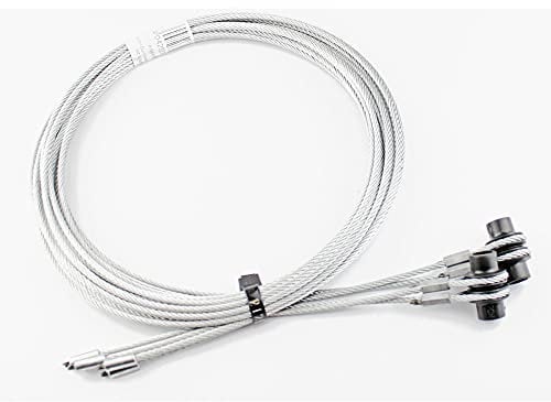 Hörmann 3064352 Ferrure Z en acier de haute qualité avec corde, durable et robuste, pour portes de garage 3 mm, longueur 2740 cm
