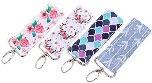Beaupretty Spender 4Pcs Halter Keychain Lippenstift Hülse Halter Clip Lip Balm Beutel Schlüssel Ringe Keychain Armband Lanyard für Reise Zubeh?r Lippenstift