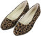 Holibanna Leopard Print Ballet Flat Shoes Women Classic Pointed Low Heel Mules Comfortable Wedding Party Shoes