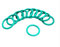 CS 1.5mm xOD11/11.5/12/12.5/13/14/15/16/17/18/19mm Fluorkautschuk O-Ring-OD 19x1.5mm,schwarz,100 Stück