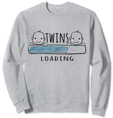 T-shirt jumeau femme enceinte cadeau bébé maman Sweatshirt