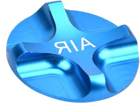 Federgabel Ventildeckel, Suspension Bike Axxessory Aluminiumlegierung Ventildeckel, für Outdoor Fahrrad Damen Herren(Blau)