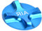 Federgabel Ventildeckel, Suspension Bike Axxessory Aluminiumlegierung Ventildeckel, für Outdoor Fahrrad Damen Herren(Blau)