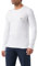 Emporio Armani Men's Basic-Stretch Cotton Long Sleeves T-Shirt, White, L