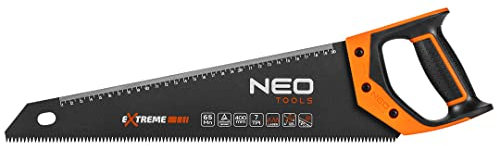 NEO TOOLS Hand Saw Reciprocating Saw with Blade Length 400-450 mm, 7 TPI, PTFE Cover, Two-Component Handle, Three-Sided Sharpened, Hardened Teeth for Wood, Laminate and PVC