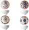 4 Ciotole Ceramica Set,Ciotola Colazione,350 Ml Ciotole Per Dessert In Ceramica, Ciotole Per Insalata,Gelato,Salse Per Salse,Biscotti, Dessert,Noci,Frutta