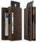 DUGRAFT Porte Carte Bancaire Automatique RFID Blocage, Petit Portefeuille Minimaliste Pliable Homme en Cuir Rétro Con Porte Cartes D'identité, Café