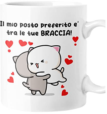 bubbleshirt Tazza SanValentino Il mio posto preferito è tra le tue braccia Love Innamorati Mug 11oz idea regalo