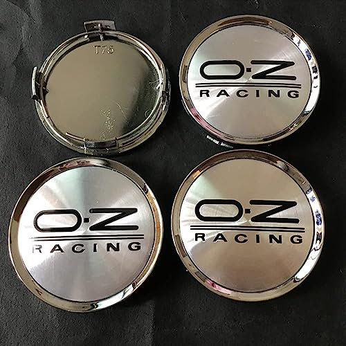 BAGLEV 4 Stück Wheel Hub Caps Radzierdeckel Mittellochdeckel Ersatzteil,für OZ Racing 74mm Wasserdicht Staubdicht Verschleißfest und Langlebig Autozubehör Verwendet,C