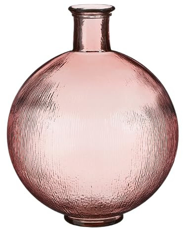 Mica Decorations Firenza Vase - 34x34x42 cm - Glas - Rosa