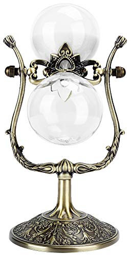 Vintage Sablier Minuterie Métal et Verre 15 Minutes Étude Décor Cuisine Timing Salle Timing Décoration Collection Supplies Gifts