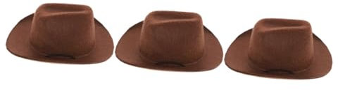 Kisangel 3stücke Western Style Cowboy Hut Für Haustiere Einstellbare Pet Cap Für Hunde Und Katzen Für Festlichkeiten Und Themenpartys