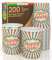 200 Bicchieri in Carta 200ml Made in Italy Ecologici Biodegradabili Monouso da Asporto Bevande Calde Acqua Colorati Fantasia HAPPY TIME - Prodotto e Confezionato in Italia