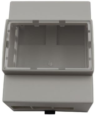 Alnicov Raspberry Pi 4 Gehäuse, DIN-Schienen-ABS-Gehäuse für Raspberry Pi 4 Modell B, großer Innenraum, kompatibel mit Raspbeery Pi-Erweiterungskarte PoE HAT (D), RS485 CAN HAT