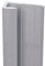 Schulte profilé de finition 210 cm alu-argenté, pour panneau mural de salle de bain DécoDesign, revêtement décoratif douche, recoupable adaptable à la hauteur du panneau
