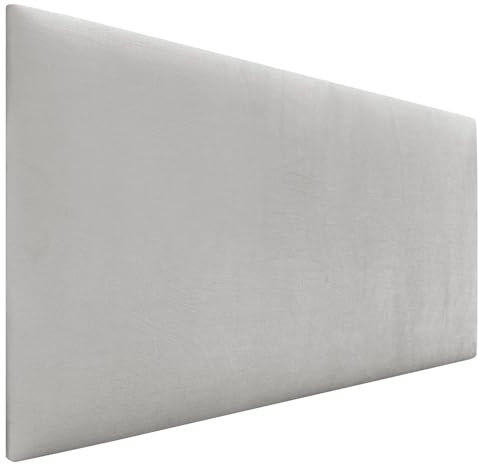 DHOME Kopfteil aus glattem Samt, hohe Qualität, modernes gepolstertes Kopfteil, Luxus-Bett, gepolstertes Schlafzimmer (Weiß, 90cm)