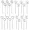 AOEVUIR 20 Pcs Metall Fotohalter Metalldrähte Memo Clip Kartenhalter Tischnummer Clip für Party Geburtstag Hochzeit Kuchen Dekor