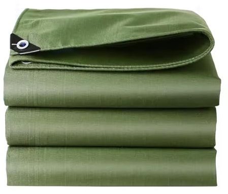 Bâche d'extérieur imperméable et robuste avec œillets - 3 x 5 m - Bâche de camping pour piscine, bateau