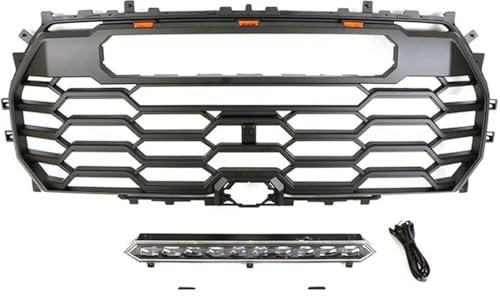 HSJDHNCS Auto Kühlergrill Grill für Toyota Tundra 2022 2023,Front Kühlergrille Nieren Kühlergrill Frontstoßstangengrill Auto Zubehör